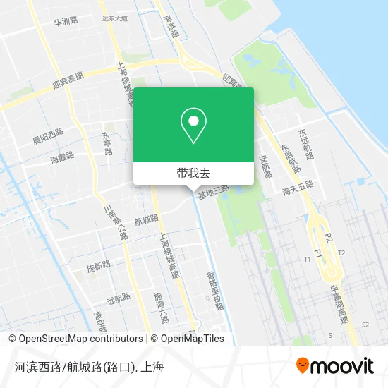 河滨西路/航城路(路口)地图