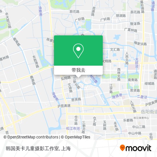 韩国美卡儿童摄影工作室地图