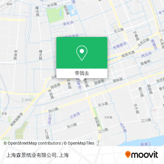上海森景纸业有限公司地图