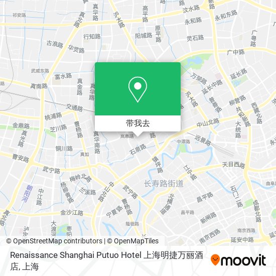 Renaissance Shanghai Putuo Hotel 上海明捷万丽酒店地图