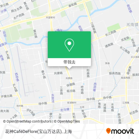 花神CaféDeFlore(宝山万达店)地图