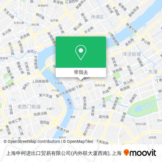 上海申柯进出口贸易有限公司(内外联大厦西南)地图