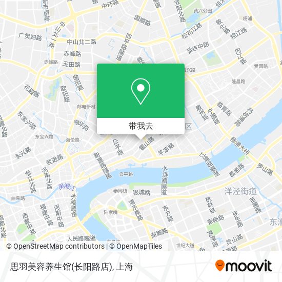 思羽美容养生馆(长阳路店)地图