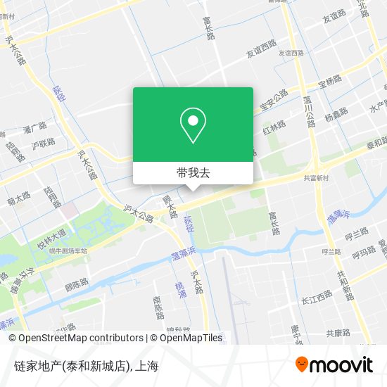 链家地产(泰和新城店)地图