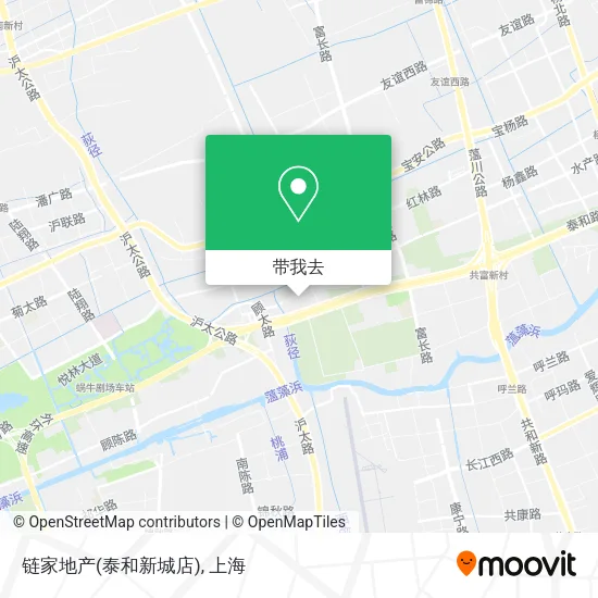链家地产(泰和新城店)地图