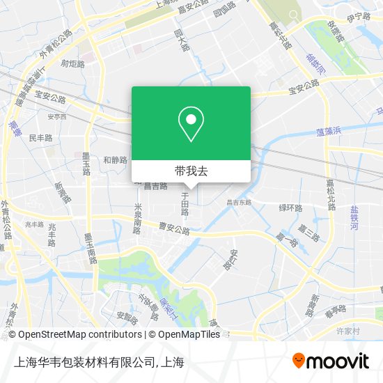 上海华韦包装材料有限公司地图
