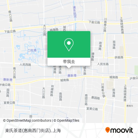 束氏茶道(惠南西门街店)地图