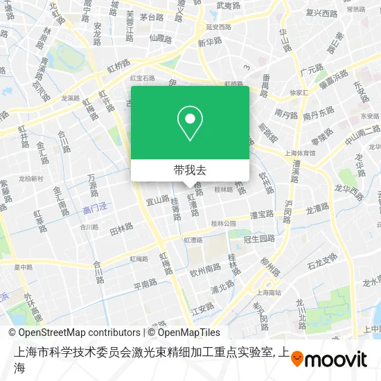 上海市科学技术委员会激光束精细加工重点实验室地图