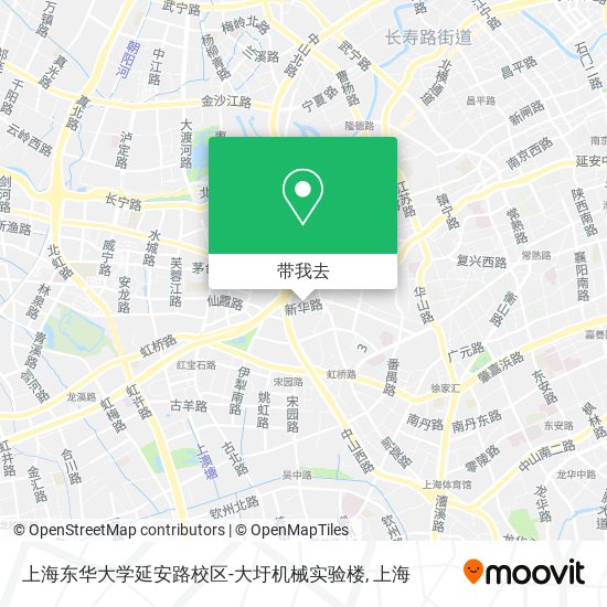 上海东华大学延安路校区-大圩机械实验楼地图
