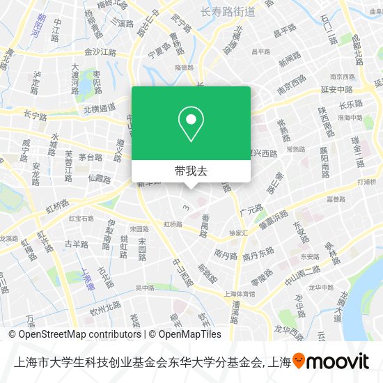 上海市大学生科技创业基金会东华大学分基金会地图