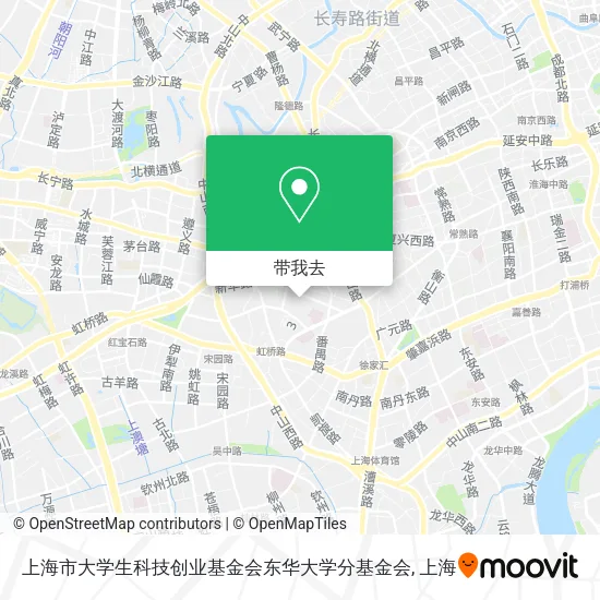 上海市大学生科技创业基金会东华大学分基金会地图