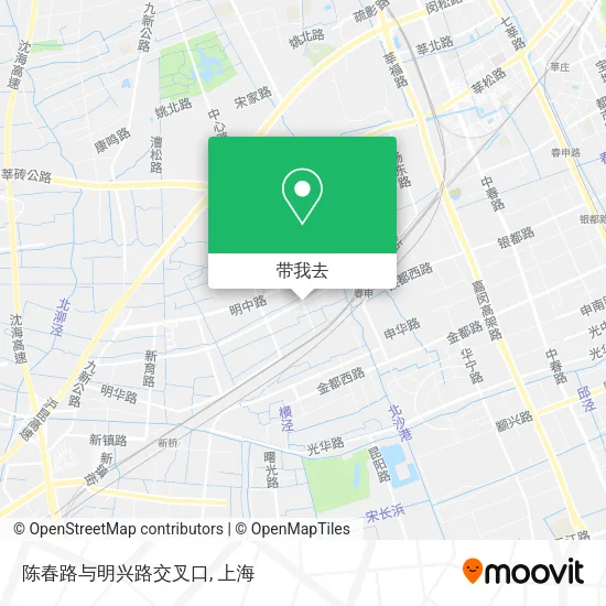 陈春路与明兴路交叉口地图