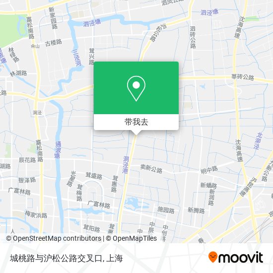 城桃路与沪松公路交叉口地图