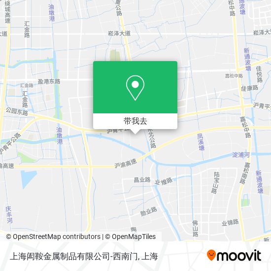 上海闳鞍金属制品有限公司-西南门地图