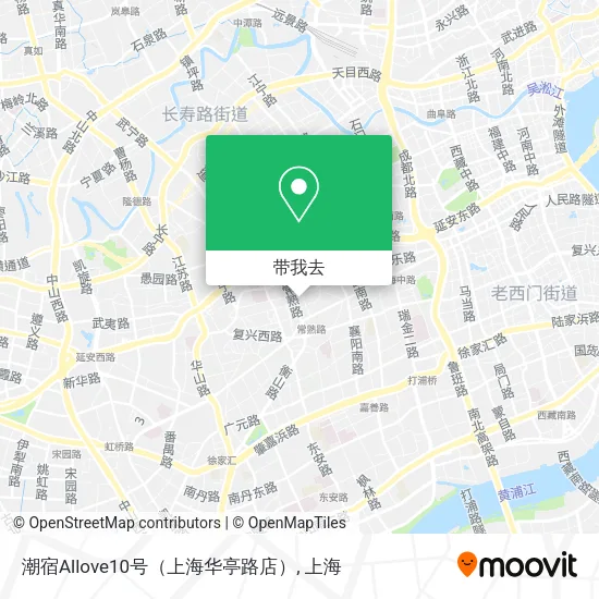 潮宿Allove10号（上海华亭路店）地图