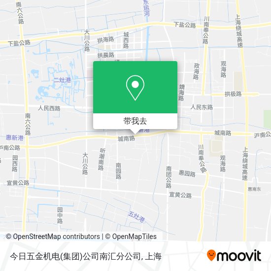 今日五金机电(集团)公司南汇分公司地图