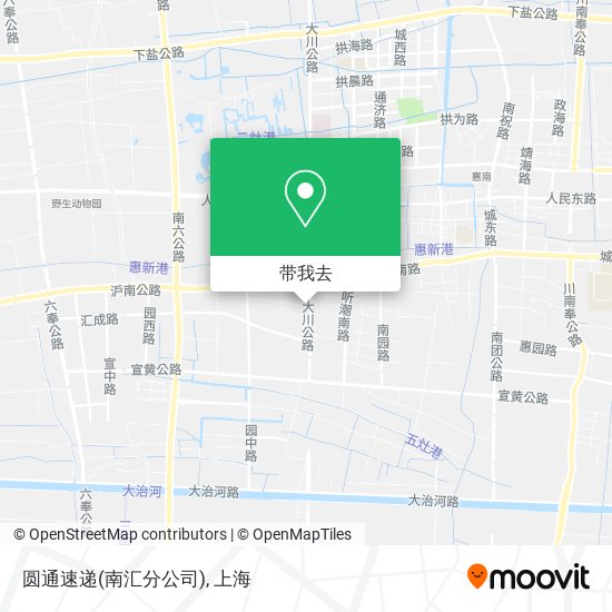 圆通速递(南汇分公司)地图