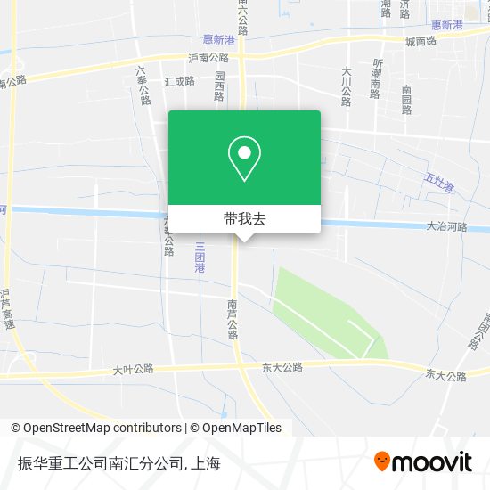 振华重工公司南汇分公司地图