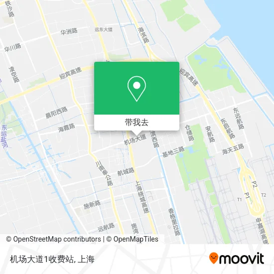 机场大道1收费站地图