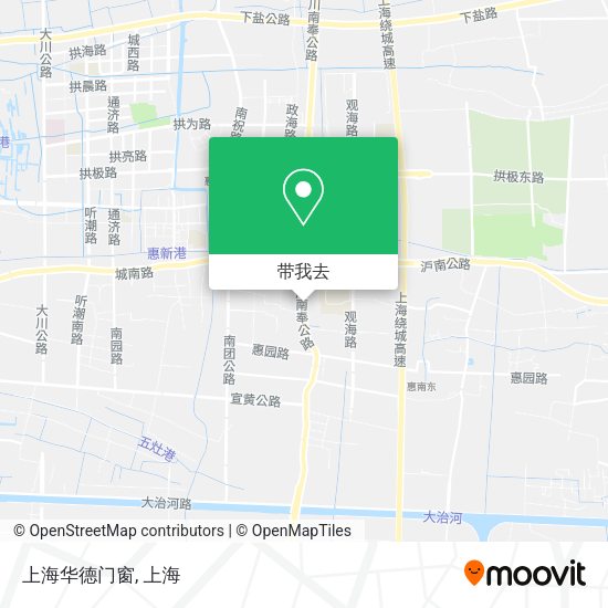 上海华德门窗地图
