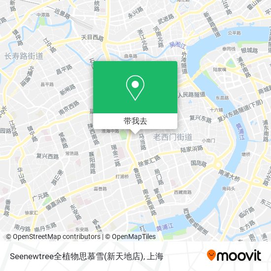 Seenewtree全植物思慕雪(新天地店)地图