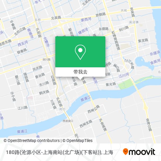 180路(沧源小区-上海南站(北广场)(下客站))地图
