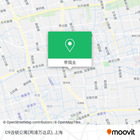 C9连锁公寓(周浦万达店)地图