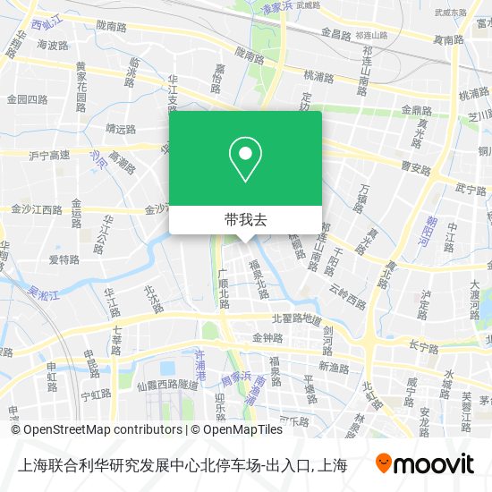 上海联合利华研究发展中心北停车场-出入口地图