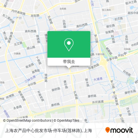 上海农产品中心批发市场-停车场(莲林路)地图
