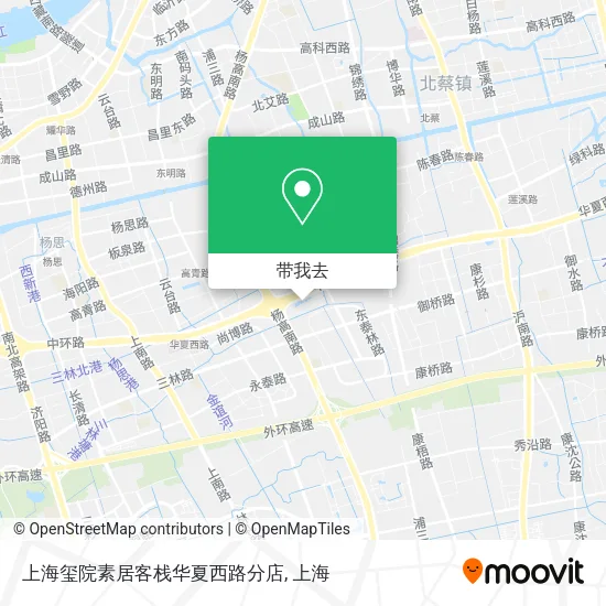上海玺院素居客栈华夏西路分店地图