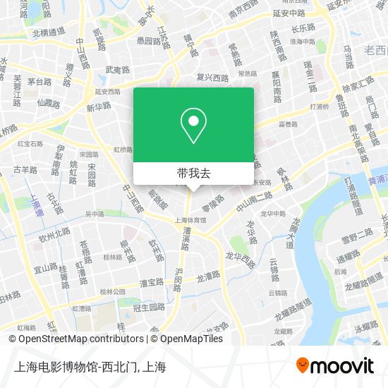 上海电影博物馆-西北门地图