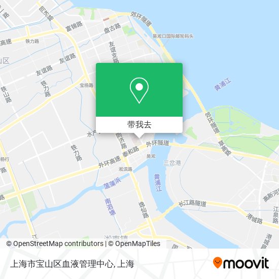 上海市宝山区血液管理中心地图
