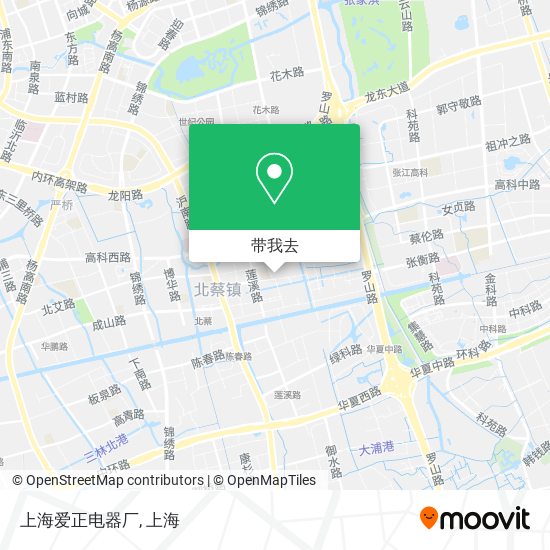 上海爱正电器厂地图