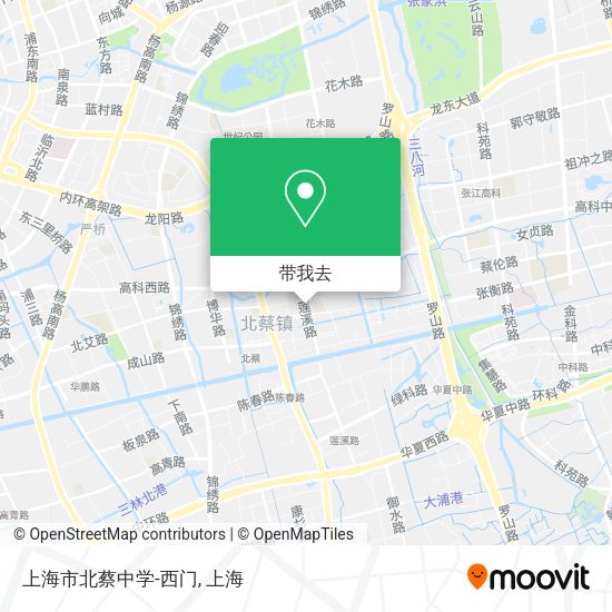 上海市北蔡中学-西门地图