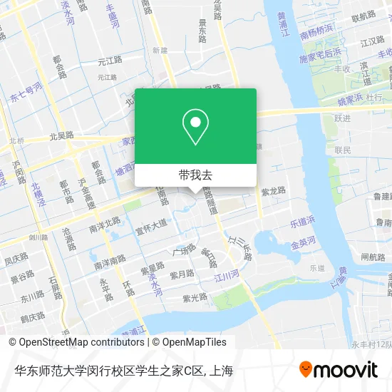 华东师范大学闵行校区学生之家C区地图