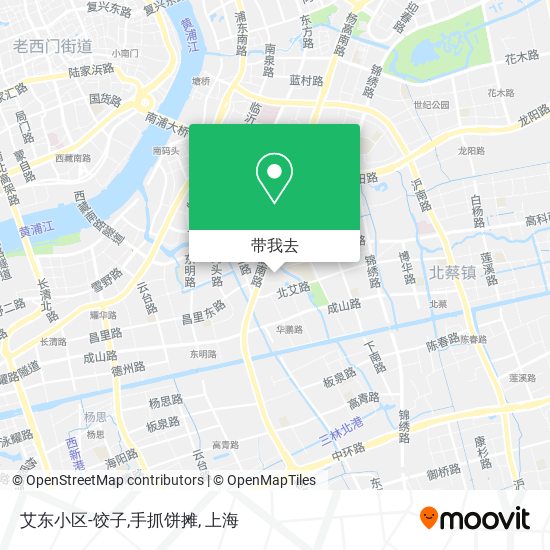 艾东小区-饺子,手抓饼摊地图