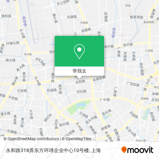 永和路318弄东方环球企业中心10号楼地图