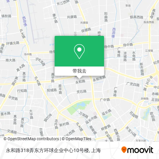 永和路318弄东方环球企业中心10号楼地图