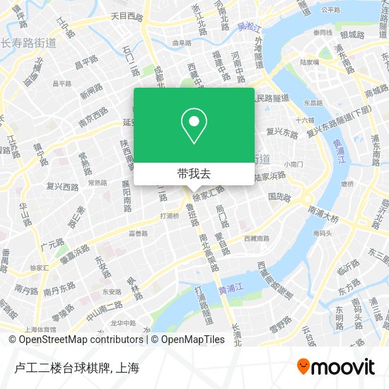 卢工二楼台球棋牌地图