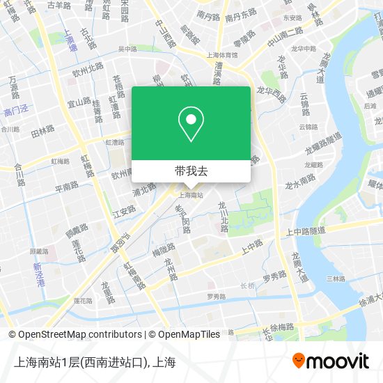 上海南站1层(西南进站口)地图