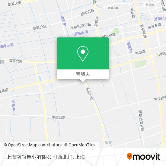 上海南尚铝业有限公司西北门地图