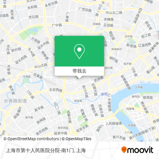 上海市第十人民医院分院-南1门地图