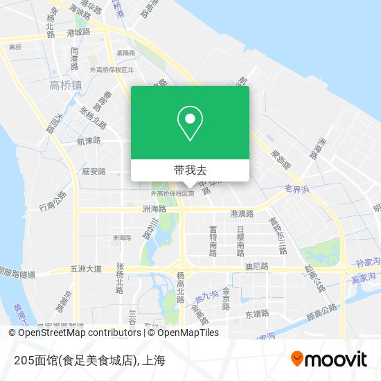 205面馆(食足美食城店)地图