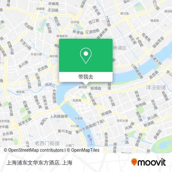 上海浦东文华东方酒店地图