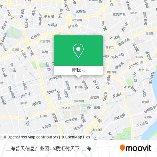上海普天信息产业园C5楼汇付天下地图