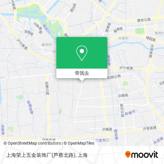 上海荣上五金装饰厂(芦蔡北路)地图