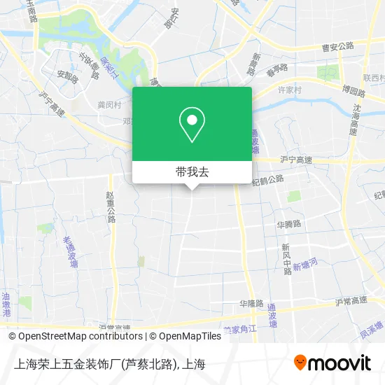 上海荣上五金装饰厂(芦蔡北路)地图