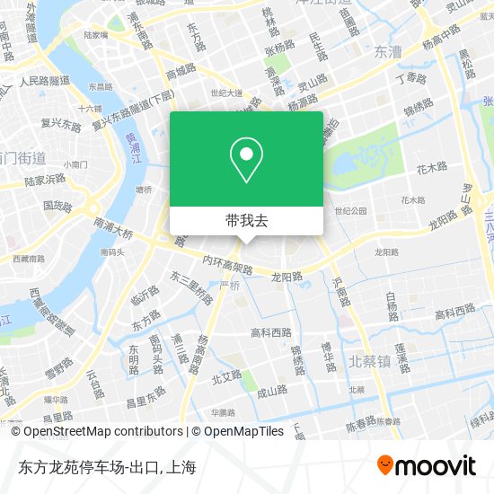 东方龙苑停车场-出口地图