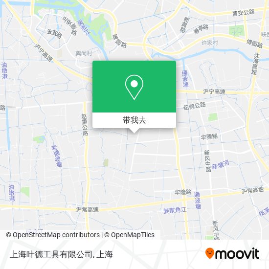 上海叶德工具有限公司地图