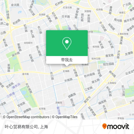 叶心贸易有限公司地图